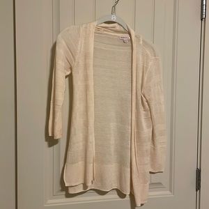 Sheer cream cardigan